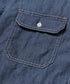 MR.OLIVE / 6oz DENIM / BLEACH WASH SERVICEMAN SHIRT / ミスターオリーブ / 6オンスデニム/ブリーチウォッシュ サービスマンシャツ